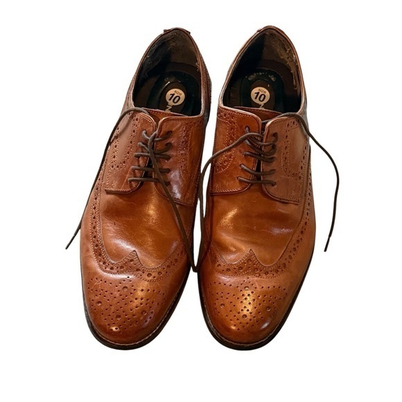 Classic Brown Leather Men's Nunn Bush Oxford Shoes